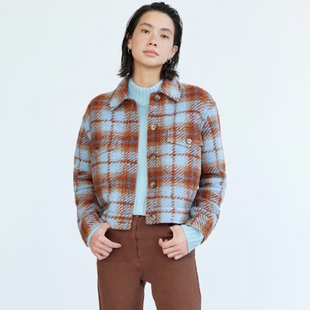 Wilfred Free Jacket Wool Blend Plaid 2XS